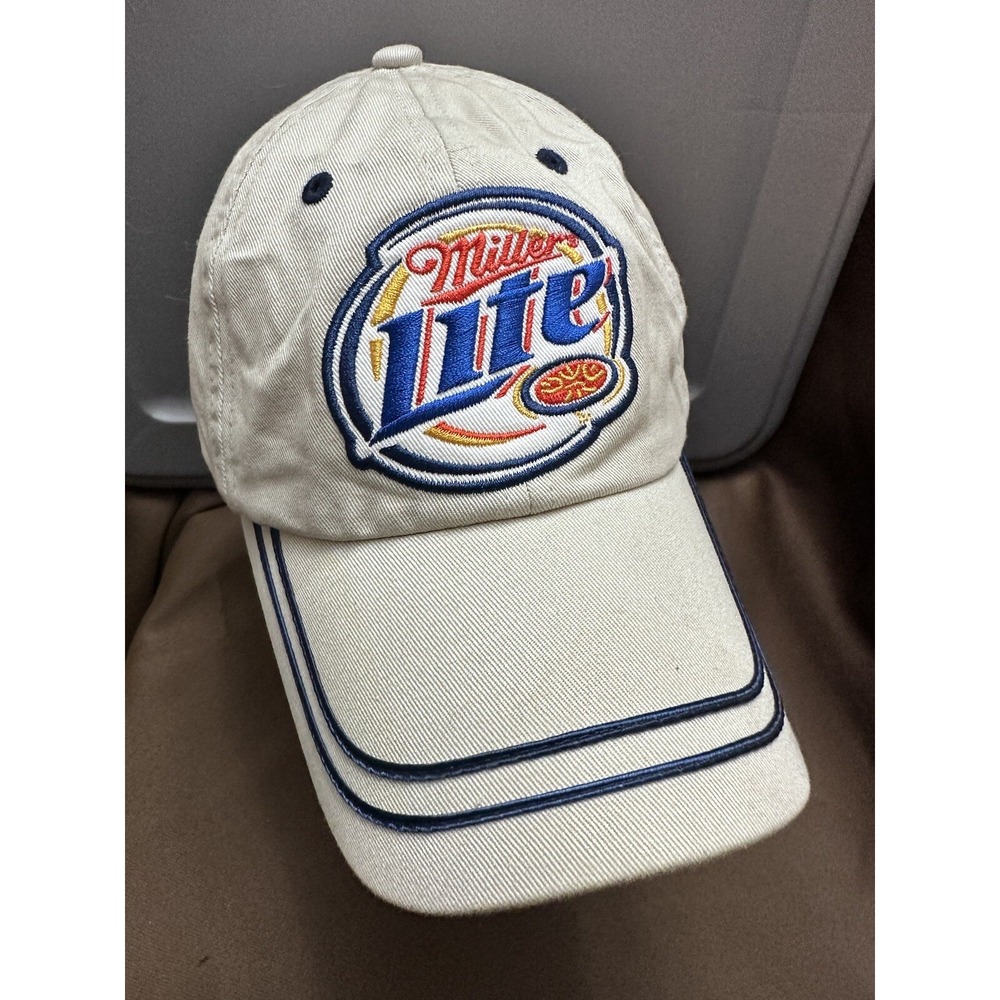 Miller Lite Beer Hat Bio-domes 2003 Cap‎ Lager Bar Miller Time Embroidery